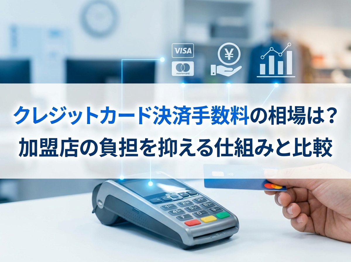 クレジットカード決済手数料の相場は？加盟店の負担を抑える仕組みと比較
