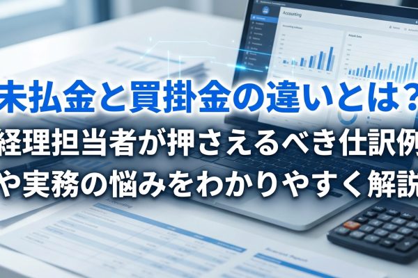未払金と買掛金の違いとは？経理担当者が押さえるべき仕訳例や実務の悩みをわかりやすく解説