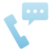 電話とメールサポートのアイコン